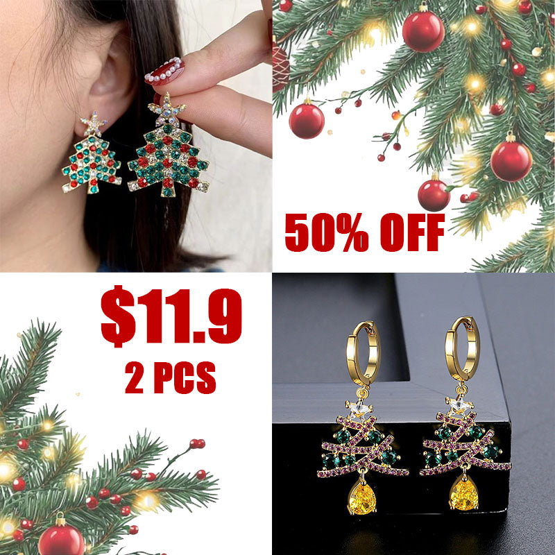 🎄Christmas Special Pre-sale: 50% Off💥--Tree earrings