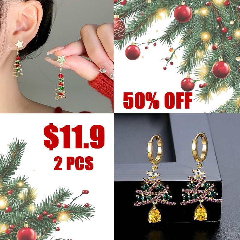 🎄Christmas Special Pre-sale: 50% Off💥--Tree earrings