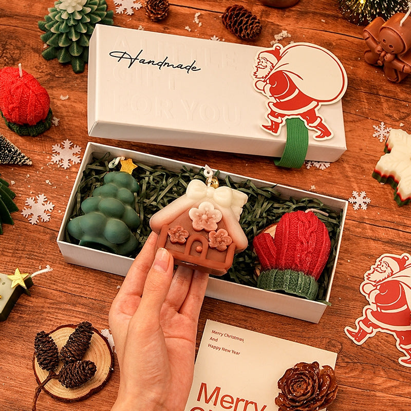 Fragrance Candle Gift Box Christmas Candle Set Christmas Gifts Small Gifts Creative Ornaments Aromatherapy Candles ﻿Party Decor