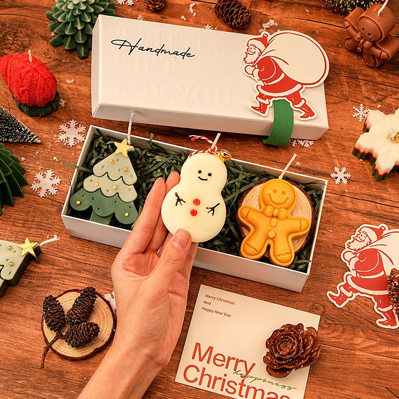 Fragrance Candle Gift Box Christmas Candle Set Christmas Gifts Small Gifts Creative Ornaments Aromatherapy Candles ﻿Party Decor